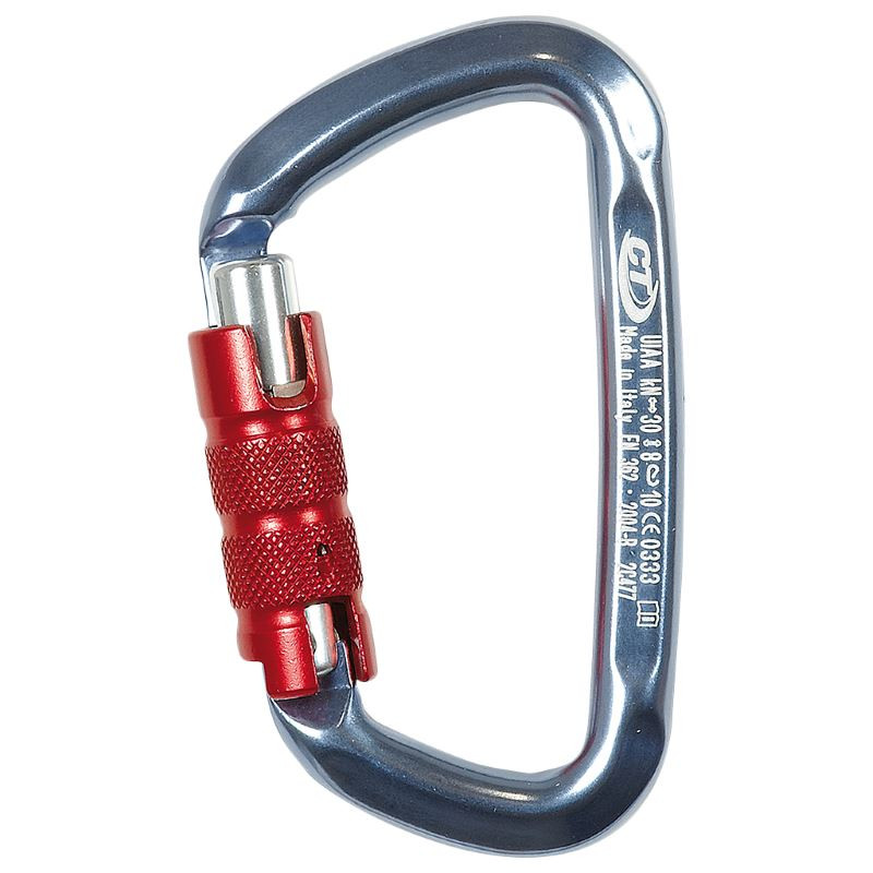 Moschettone Alto Carico D-Shape Tripla Chiusura - CT Moschettone Alto Carico D-Shape Tripla Chiusura - CT