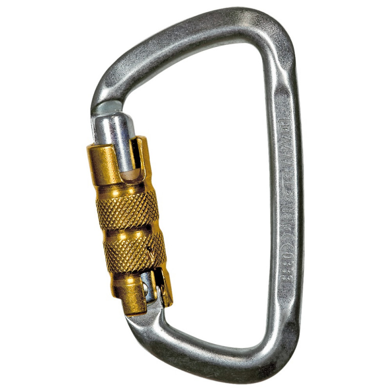Moschettone D-Shape Steel TG acciaio Tripla chiusura - CT Moschettone D-Shape Steel TG acciaio Tripla chiusura - CT