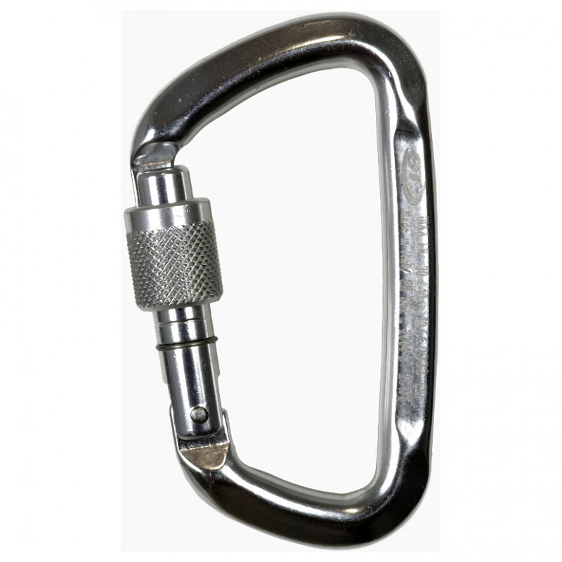Moschettone Alto Carico D-Shape con ghiera Lega - CT Moschettone Alto Carico D-Shape con ghiera Lega - CT