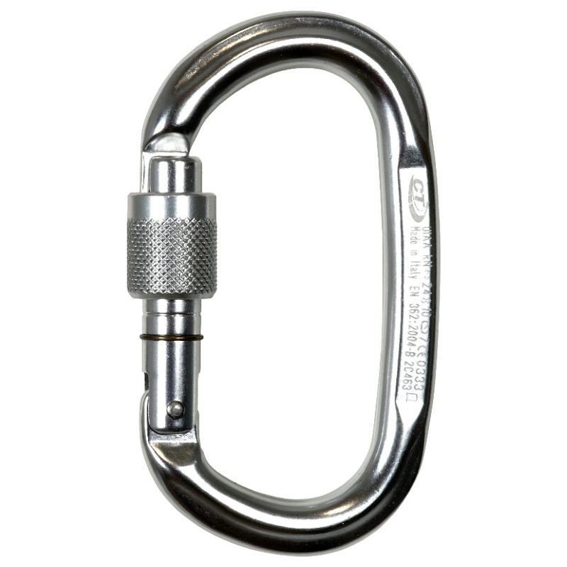 Moschettone Ovale Pillar SG con Ghiera Lega argento - CT Moschettone Ovale Pillar SG con Ghiera Lega argento - CT