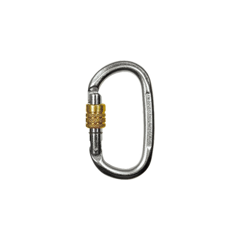 Moschettone Ovale Pillar Steel SG acciaio con Ghiera - CT Moschettone Ovale Pillar Steel SG acciaio con Ghiera - CT