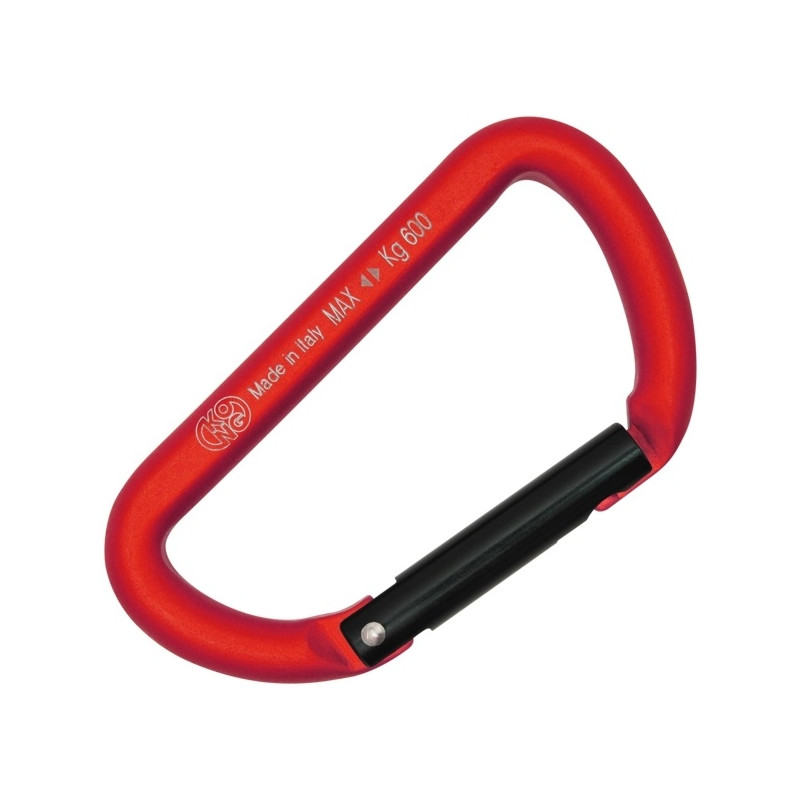 Moschettone porta materiali Mini D rosso - KONG Moschettone porta materiali Mini D rosso - KONG