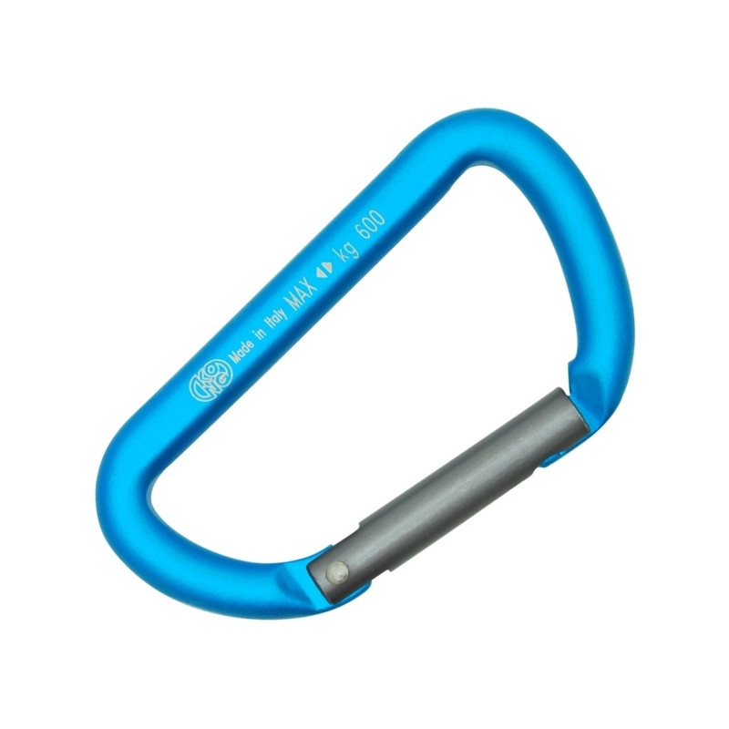 Moschettone porta materiali Mini D azzurro - KONG Moschettone porta materiali Mini D azzurro - KONG