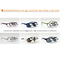 Occhiali da sicura Clip Up grigio - YY VERTICAL