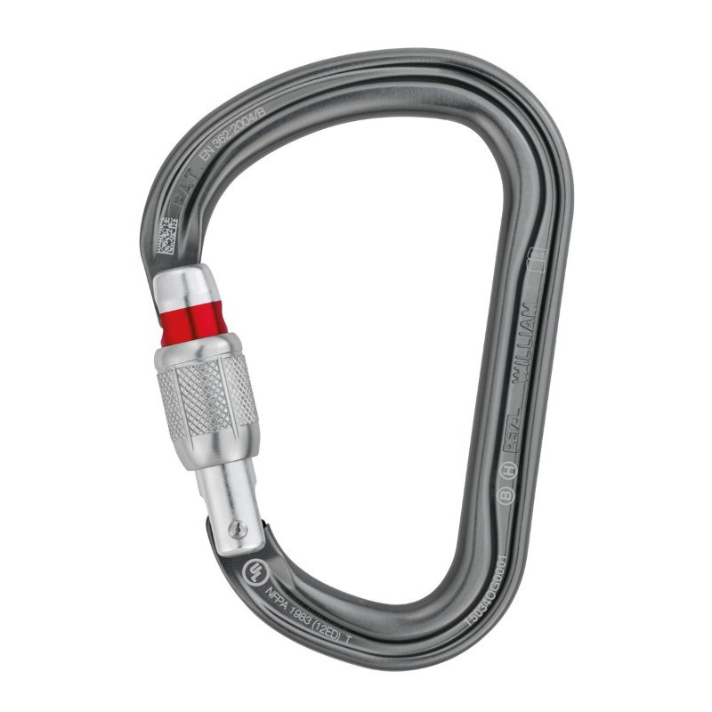 Moschettone HMS William con ghiera - PETZL