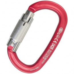 Moschettone Ovalone Tripla Chiusura Rosso - KONG