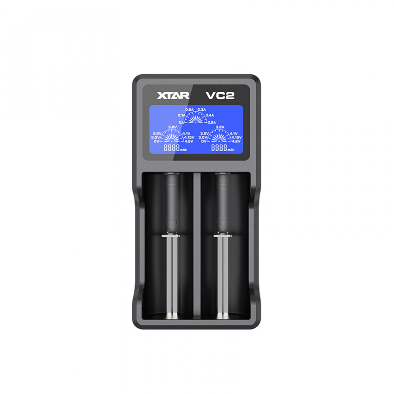 Caricabatterie per 18650 Xtar VC2 - ZEBRALIGHT Caricabatterie per 18650 Xtar VC2 - ZEBRALIGHT