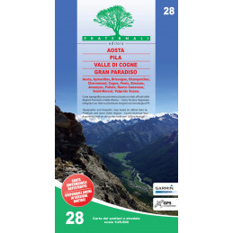 28 Cartina 28 Aosta, Pila, Valle di Cogne, Gran Paradiso - FRATERNALI
