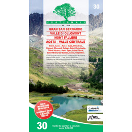 30 Cartina 30 Gran San Bernardo, Ollomont, Mont Fallére, Aosta - FRATERNALI