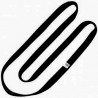Anello 30-60-80-120-180 cm fettuccia Tubolare NERO - KONG