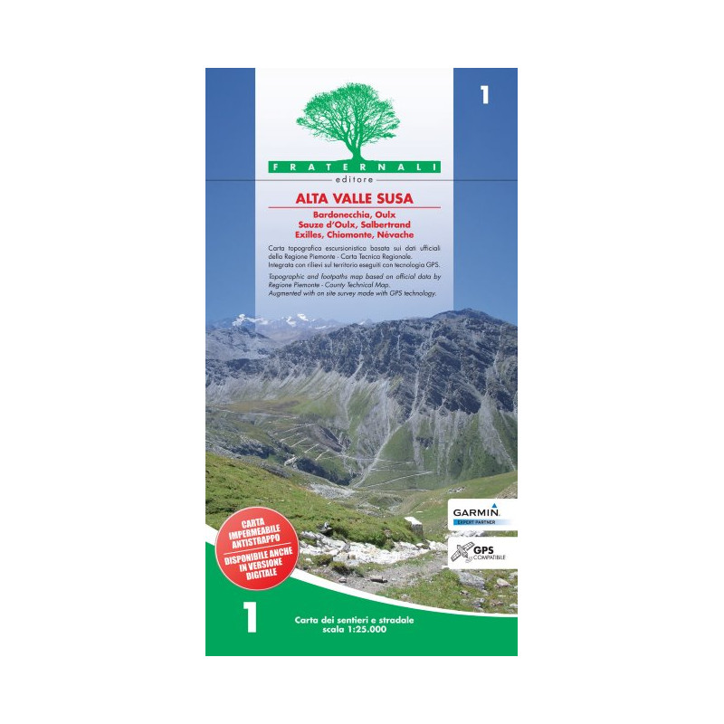 Cartina 1 Alta Valle Susa - FRATERNALI EDITORE Cartina 1 Alta Valle Susa - FRATERNALI EDITORE