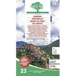 Cartina 23 Sanremo Ventimiglia Bassa Val Roia Val Nervia - FRATERNALI